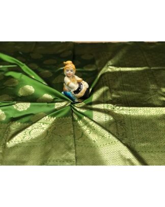 Light Green Banarasi Handloom Weaving Silk saree