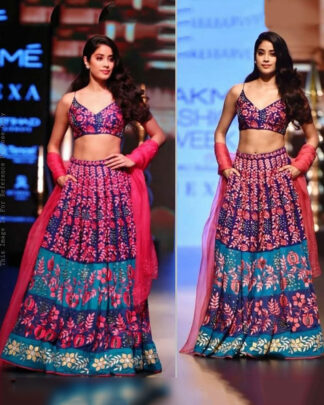 Attractive Banglori Sartin Silk Multicolor Designer Printed Lehenga Choli