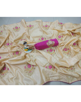 Sana Silk Beige Saree