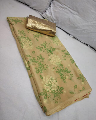 Pure Rangoli Silk Beige Saree