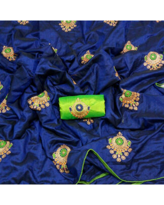 Sana Silk Blue Saree