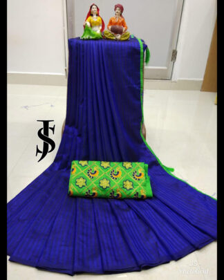Sana Silk Blue Saree