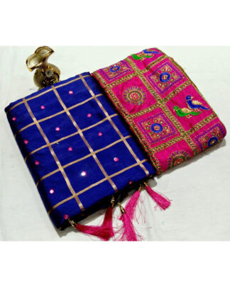 Sana Silk Blue Saree