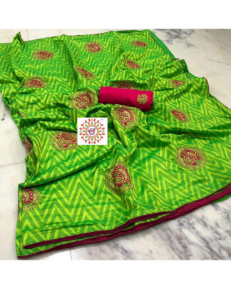 Sana Silk Green Saree