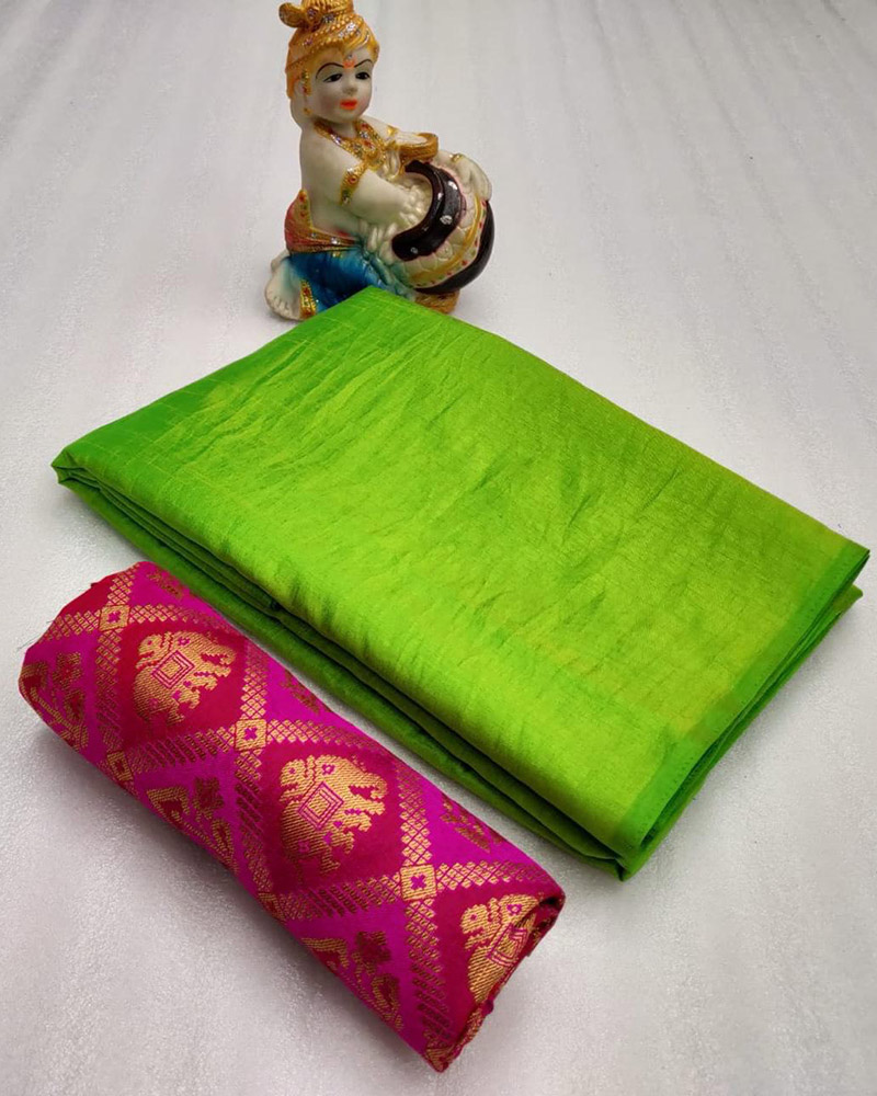 Sana Silk Green Saree
