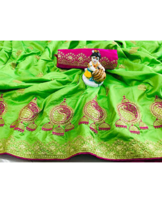 Sana Silk Light Green Saree