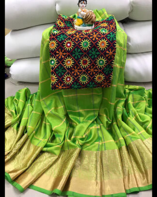 Sana Silk Light Green Saree