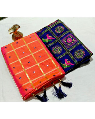 Sana Silk Orange Saree