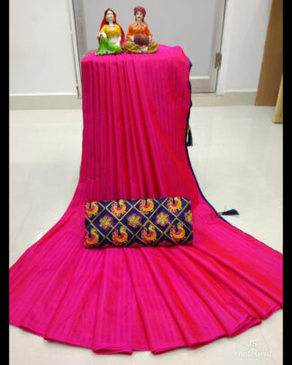 Sana Silk Pink Saree