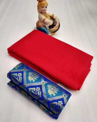 Sana Silk Red Saree