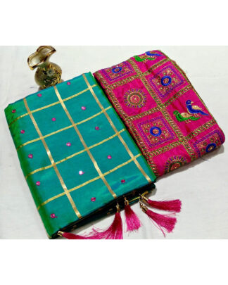 Sana Silk Sea Green Saree