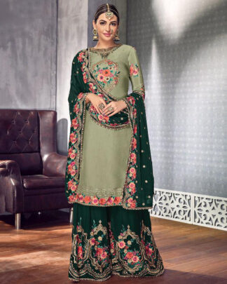 Light Green Pakistani Style Georgette Salwar Kameez