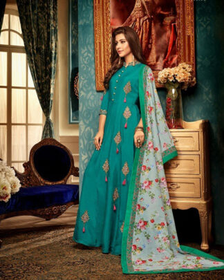Rama Green Maslin Designer Gown
