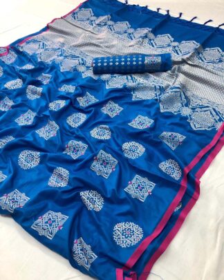 Soft And Pure Silk Blue Saree