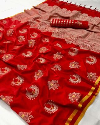Soft And Pure Silk Red Saree