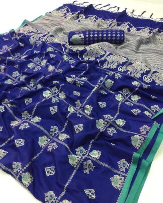 Soft And Pure Silk Blue Saree