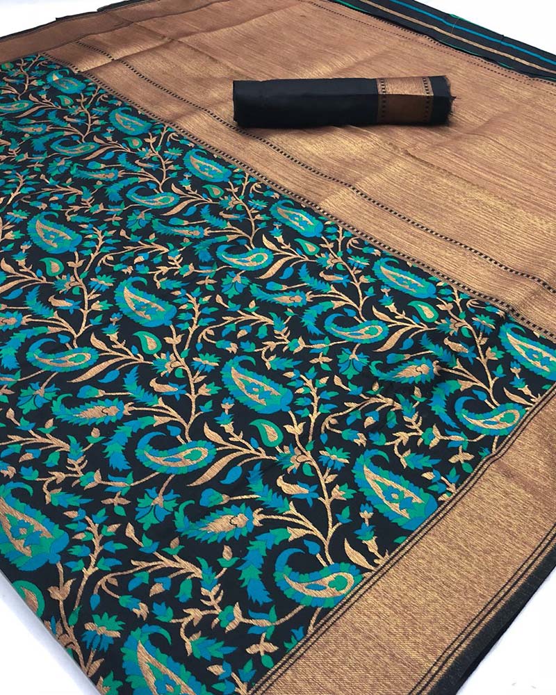 Silk Weaving Multicolor Saree