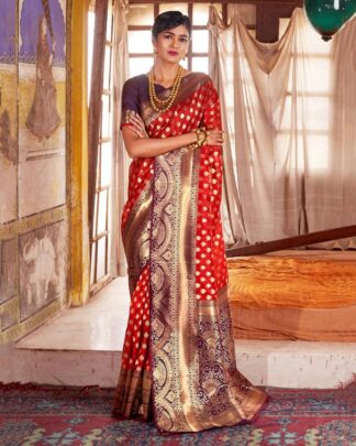 Silk Red Saree