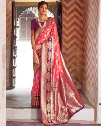 Silk Pink Saree
