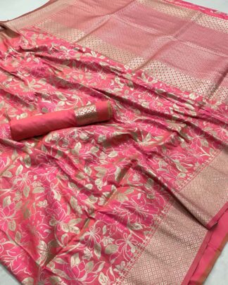 Pure Silk Pink Saree