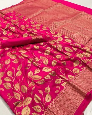 Pure Silk Magenta Saree