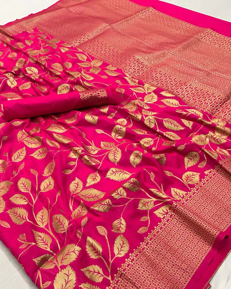 Pure Silk Magenta Saree
