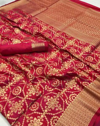 Pure Silk Red Saree