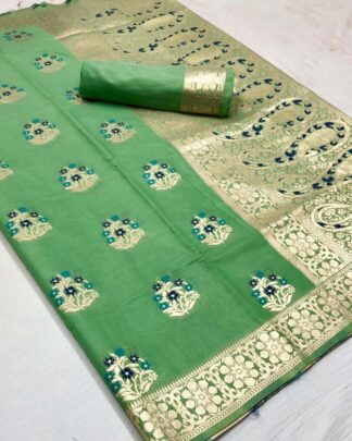 Cotton Silk Light Green Saree