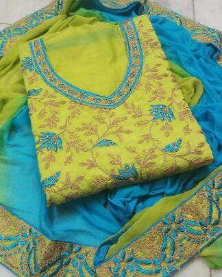 Green Santoon Heavy Salwar Suit