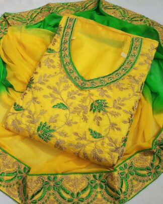 Yellow Santoon Heavy Salwar Suit