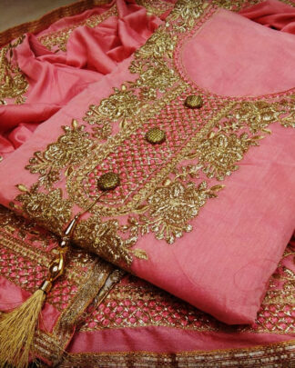 Pink Santoon Heavy Salwar Suit