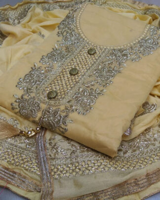 Yellow Santoon Heavy Salwar Suit