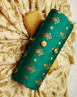 Green Cotton Fancy Salwar Suit
