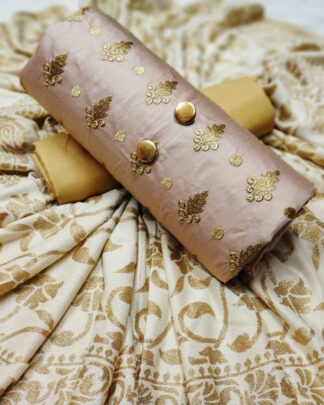 Light Pink Cotton Fancy Salwar Suit