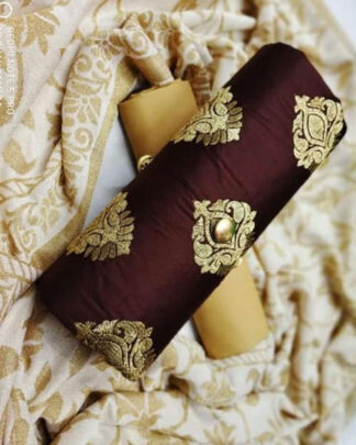 Maroon Cotton Fancy Salwar Suit
