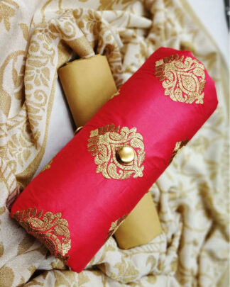 Magenta Cotton Fancy Salwar Suit