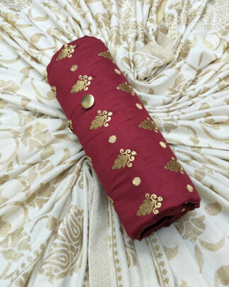 Maroon Cotton Fancy Salwar Suit