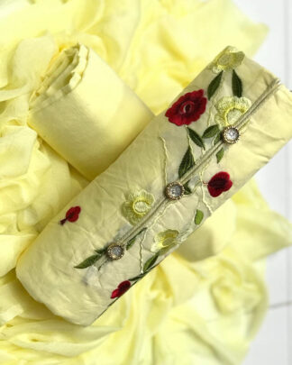 Yellow Silk Cotton High Class Salwar Suit