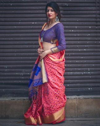 Pink Traditional Trendy Patola Silk Saree