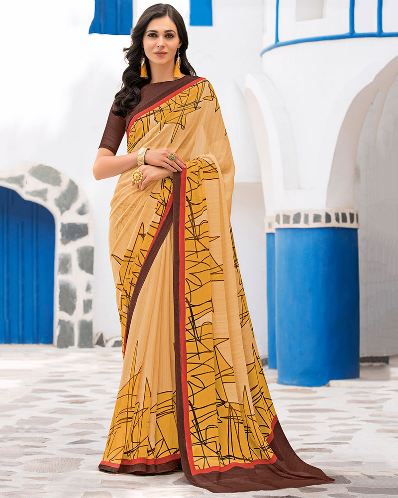 Flawless Multicolor Georgette Casual Wear Saree