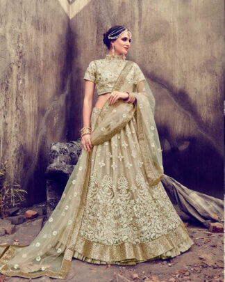 Magenta Georgette And Net Bridal Lehenga Choli