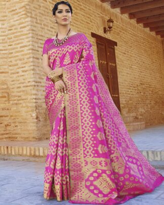 Magenta Traditional Silk Saree