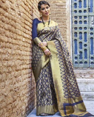 Blue Traditional Silk Saree