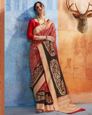 Multicolor Designer Silk Saree
