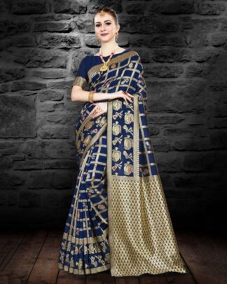 Celestial Black Kanjivaram Silk Saree