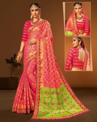 Celestial Sea Green Banarasi Silk Saree