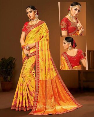 Dignified Navy Banarasi Silk Saree