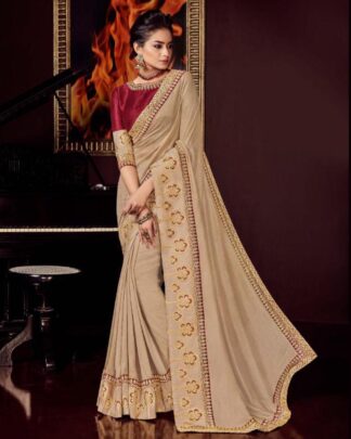 Artistic Blue Steel Silk Saree