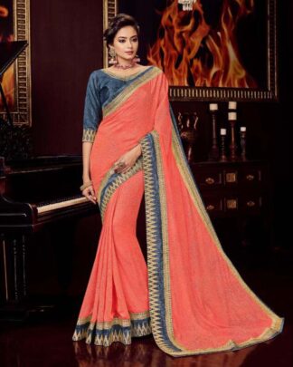 Charismatic Purple Dotts Silk Saree