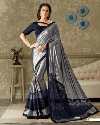 Flattering Pink Lycra Saree